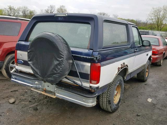 1FMEU15N2RLB32835 - 1994 FORD BRONCO U10 TWO TONE photo 4