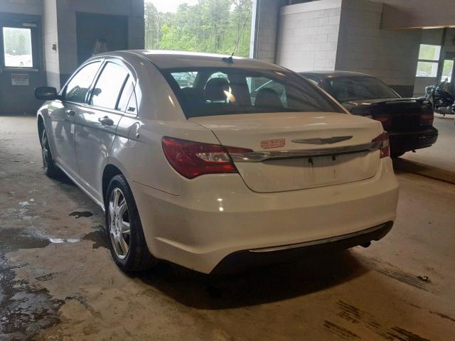 1C3CCBAB5CN229124 - 2012 CHRYSLER 200 LX WHITE photo 3