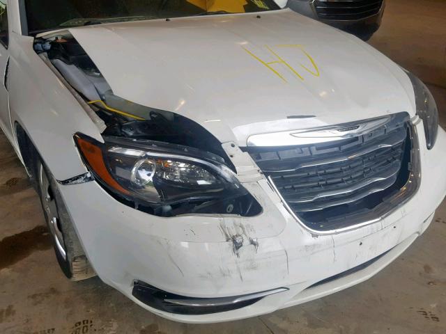 1C3CCBAB5CN229124 - 2012 CHRYSLER 200 LX WHITE photo 9