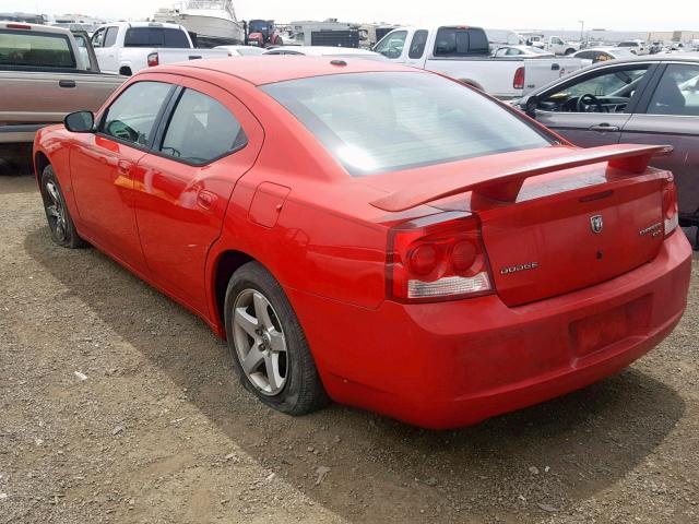 2B3KA33V39H595547 - 2009 DODGE CHARGER SX RED photo 3