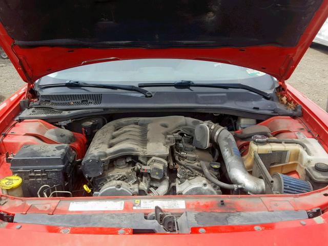 2B3KA33V39H595547 - 2009 DODGE CHARGER SX RED photo 7