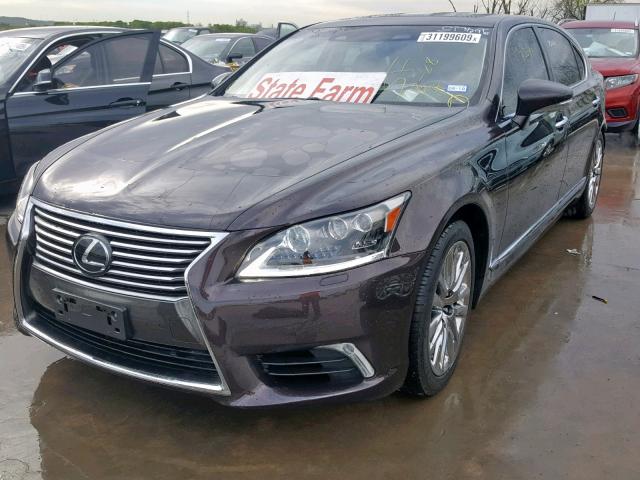 JTHGL1EF9D5050668 - 2013 LEXUS LS 460L BROWN photo 2