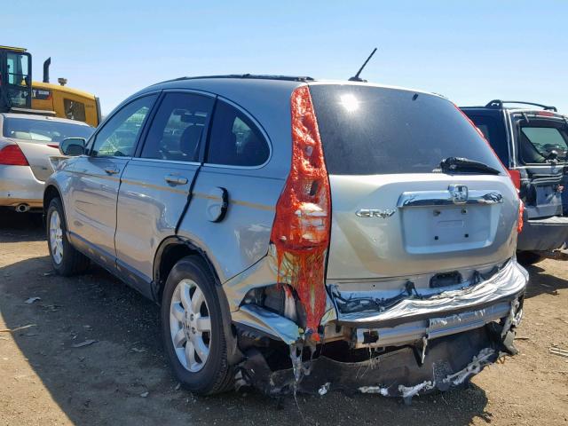 JHLRE48717C087713 - 2007 HONDA CR-V EXL SILVER photo 3