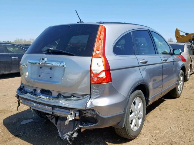 JHLRE48717C087713 - 2007 HONDA CR-V EXL SILVER photo 4