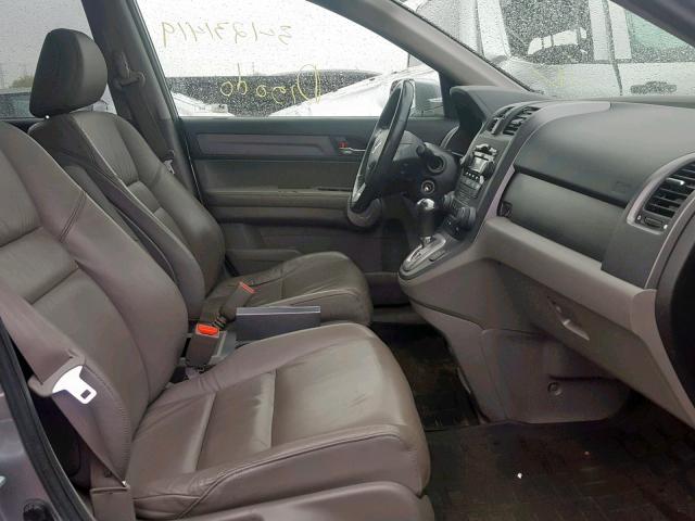 JHLRE48717C087713 - 2007 HONDA CR-V EXL SILVER photo 5