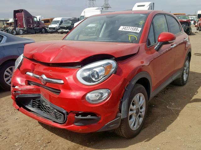 ZFBCFYBT1GP467093 - 2016 FIAT 500X EASY RED photo 2