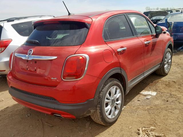 ZFBCFYBT1GP467093 - 2016 FIAT 500X EASY RED photo 4