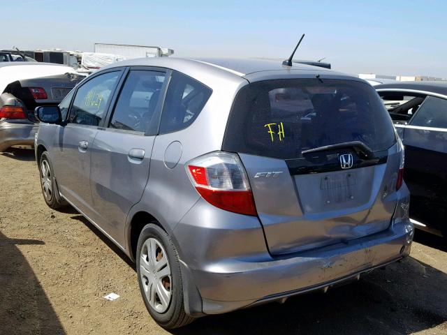 JHMGE8H24AS011849 - 2010 HONDA FIT GRAY photo 3