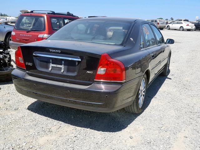 YV1TH592461439769 - 2006 VOLVO S80 2.5T BLACK photo 4