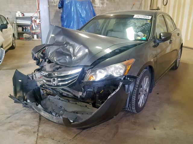 1HGCP2F88BA034378 - 2011 HONDA ACCORD EXL GRAY photo 2