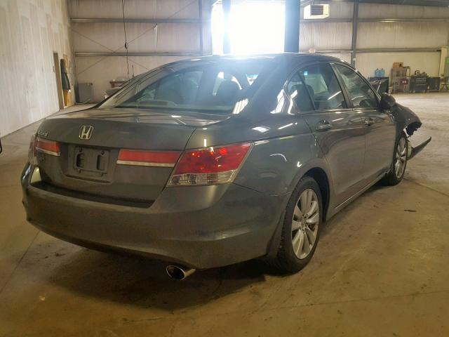 1HGCP2F88BA034378 - 2011 HONDA ACCORD EXL GRAY photo 4