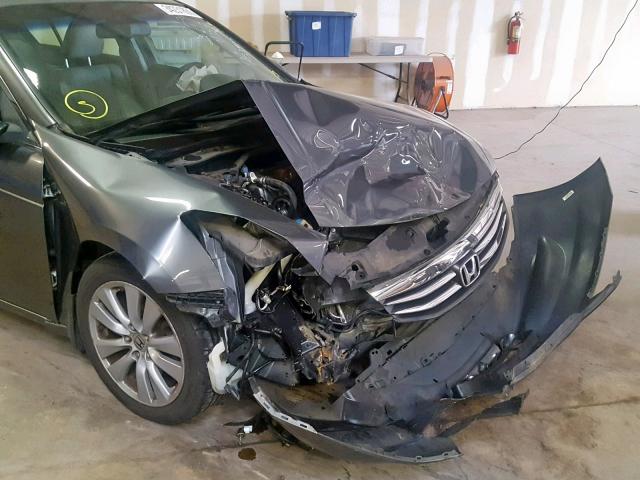 1HGCP2F88BA034378 - 2011 HONDA ACCORD EXL GRAY photo 9