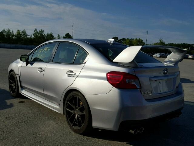 JF1VA2S68F9826363 - 2015 SUBARU WRX STI SILVER photo 3