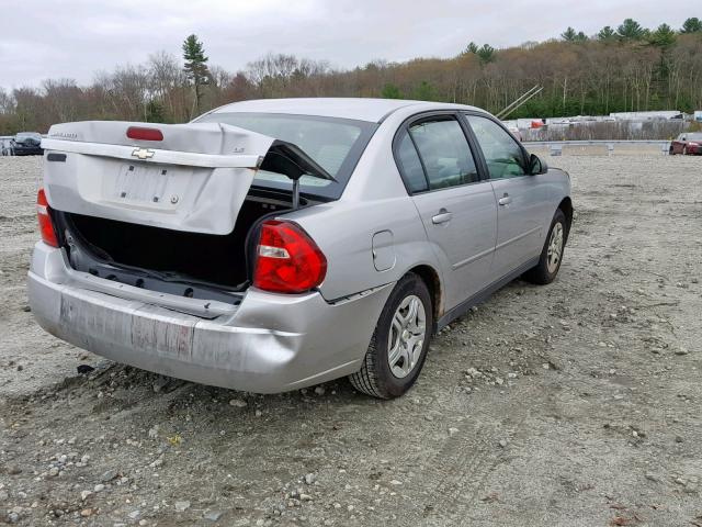 1G1ZS51F06F295570 - 2006 CHEVROLET MALIBU LS GRAY photo 4