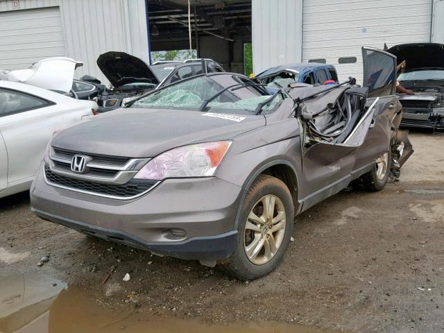 5J6RE3H77AL041974 - 2010 HONDA CR-V EXL GRAY photo 2