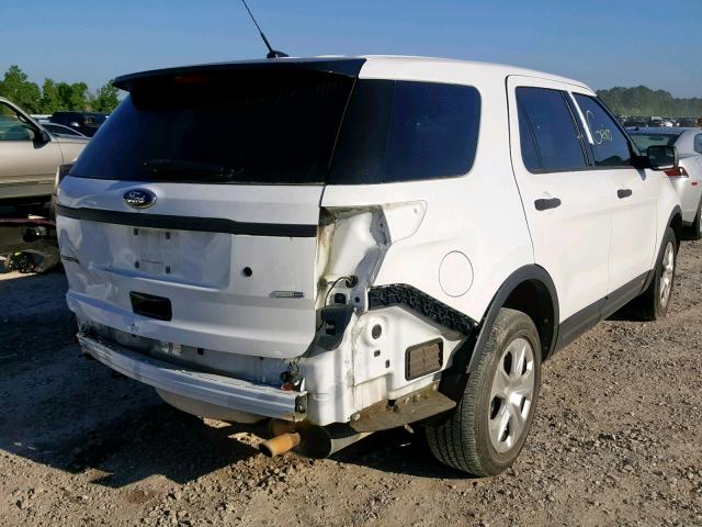 1FM5K8AR6DGA31449 - 2013 FORD EXPLORER P WHITE photo 4