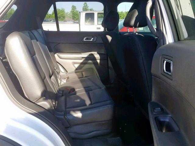 1FM5K8AR6DGA31449 - 2013 FORD EXPLORER P WHITE photo 6