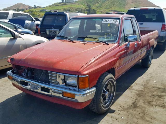 JT4RN70D7H0044660 - 1987 TOYOTA PICKUP XTR RED photo 2