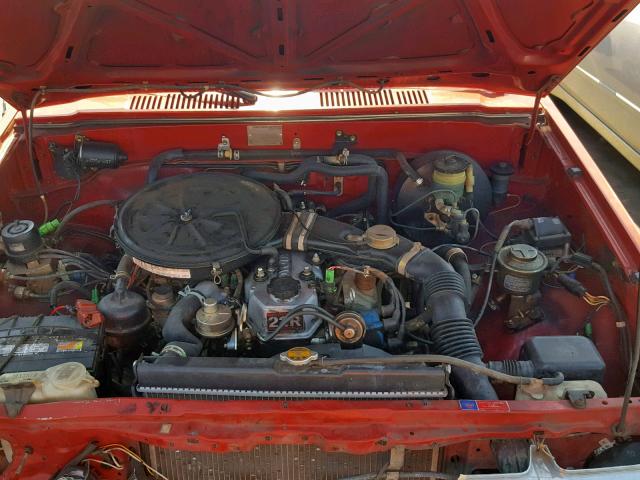 JT4RN70D7H0044660 - 1987 TOYOTA PICKUP XTR RED photo 7