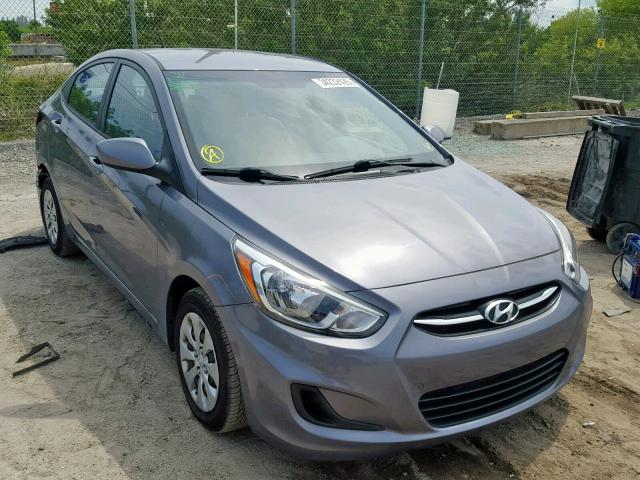 KMHCT4AE2GU003387 - 2016 HYUNDAI ACCENT SE GRAY photo 1