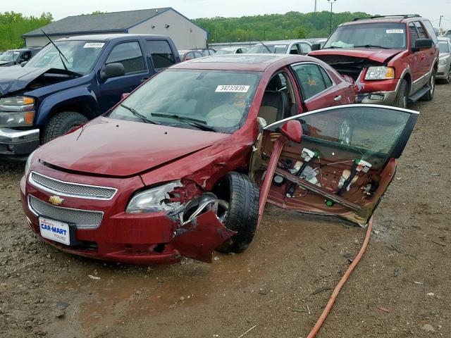 1G1ZK57BX8F264320 - 2008 CHEVROLET MALIBU LTZ ბურგუნდია ფოტო 2