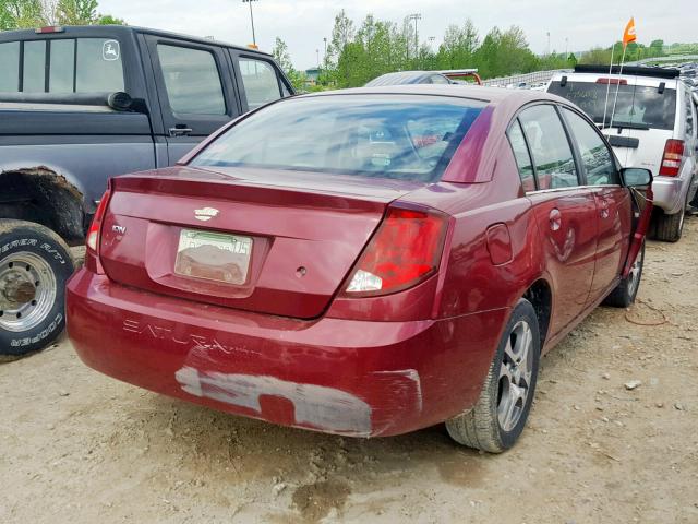 1G8AK52F85Z114435 - 2005 SATURN ION LEVEL MAROON photo 4