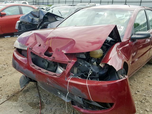1G8AK52F85Z114435 - 2005 SATURN ION LEVEL MAROON photo 9