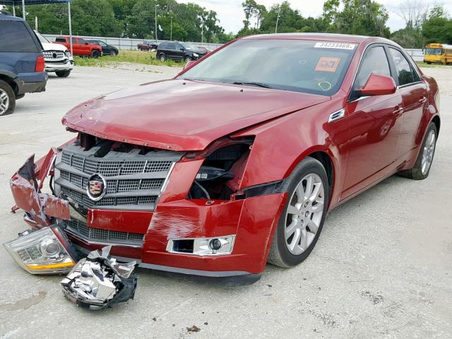 1G6DV57V080181584 - 2008 CADILLAC CTS HI FEA RED photo 2