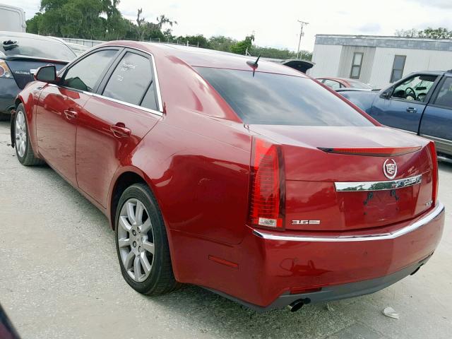 1G6DV57V080181584 - 2008 CADILLAC CTS HI FEA RED photo 3