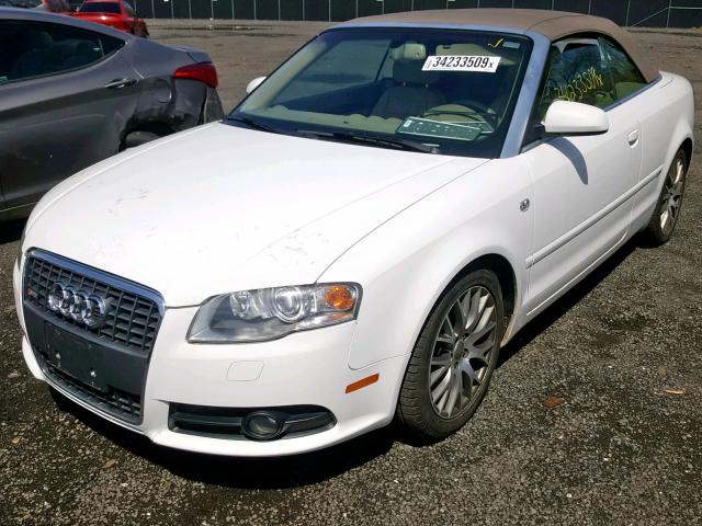 WAUDF48H19K004557 - 2009 AUDI A4 2.0T CA WHITE photo 2