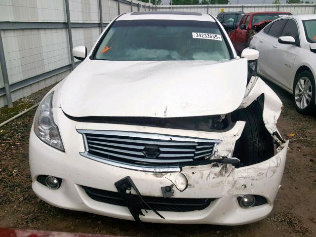 JN1CV6AP5BM501929 - 2011 INFINITI G37 BASE WHITE photo 9