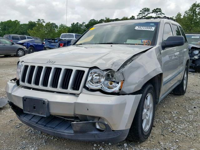 1J8HS48N38C156640 - 2008 JEEP GRAND CHER BEIGE photo 2