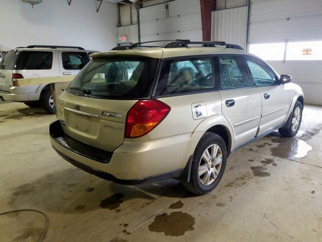 4S4BP61C057361626 - 2005 SUBARU LEGACY OUTBACK 2.5I  photo 4