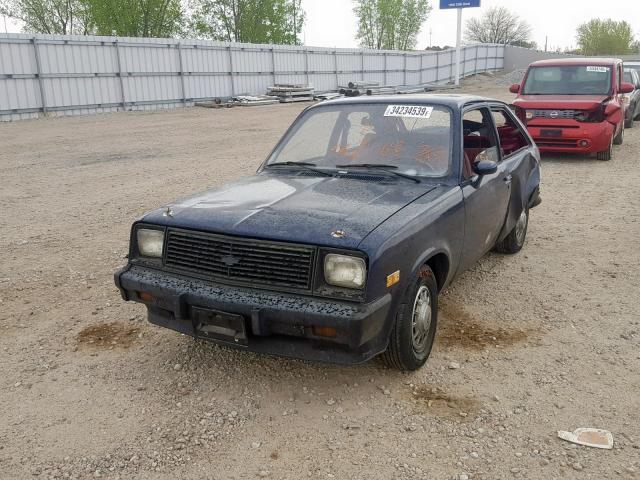 1G1TB08C8GA190939 - 1986 CHEVROLET CHEVETTE C BLUE photo 2