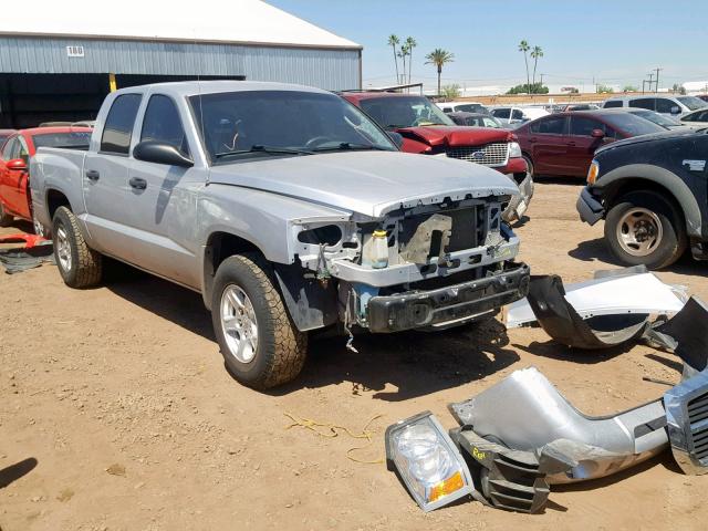 1D7HE48N67S151330 - 2007 DODGE DAKOTA QUA SILVER photo 1