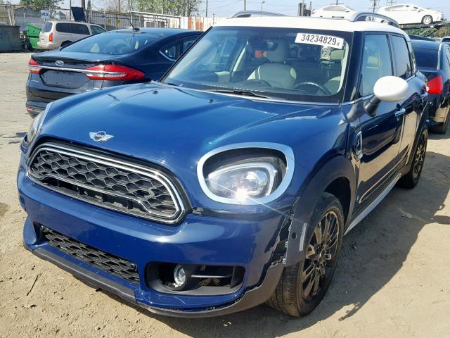 WMZYT3C31J3D99120 - 2018 MINI COOPER S C BLUE photo 2