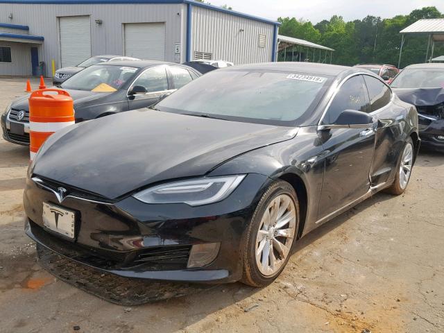 5YJSA1E18HF201204 - 2017 TESLA MODEL S أسود صورة 2