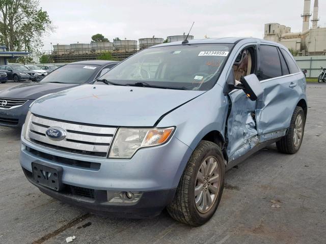 2FMDK39C28BA75508 - 2008 FORD EDGE LIMIT BLUE photo 2