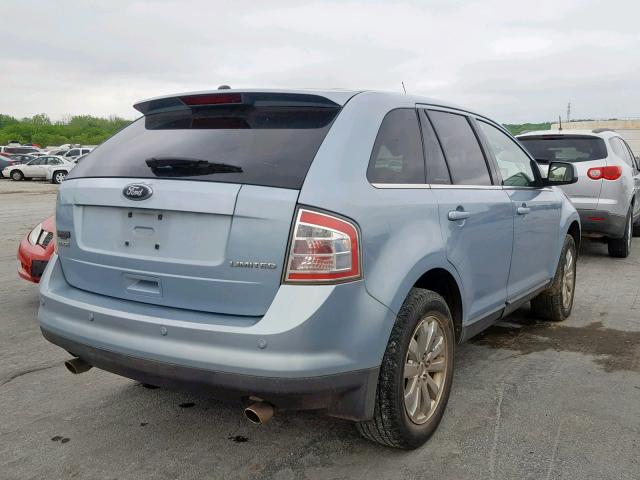 2FMDK39C28BA75508 - 2008 FORD EDGE LIMIT BLUE photo 4