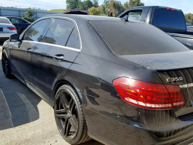 WDDHF5KB6EA795107 - 2014 MERCEDES-BENZ E 350 BLACK photo 3