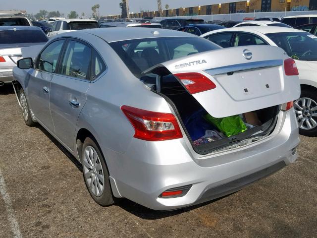 3N1AB7AP4HL720213 - 2017 NISSAN SENTRA S SILVER photo 3