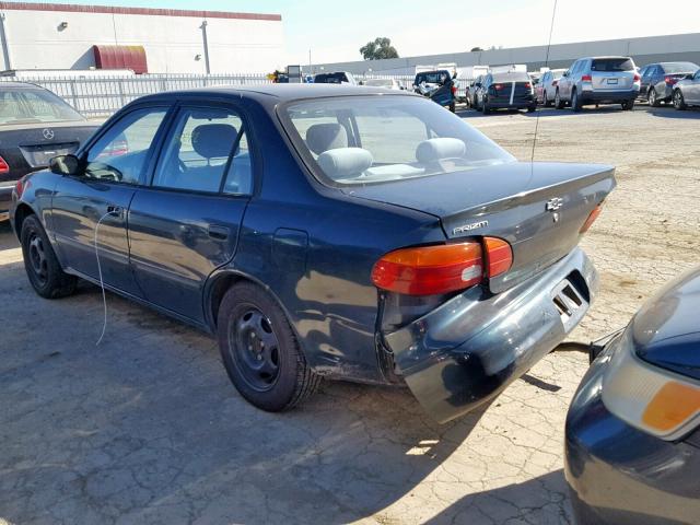 1Y1SK5287WZ438131 - 1998 CHEVROLET GEO PRIZM GREEN photo 3