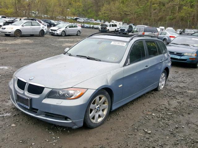 WBAVT13536KW22273 - 2006 BMW 325 XIT BLUE photo 2