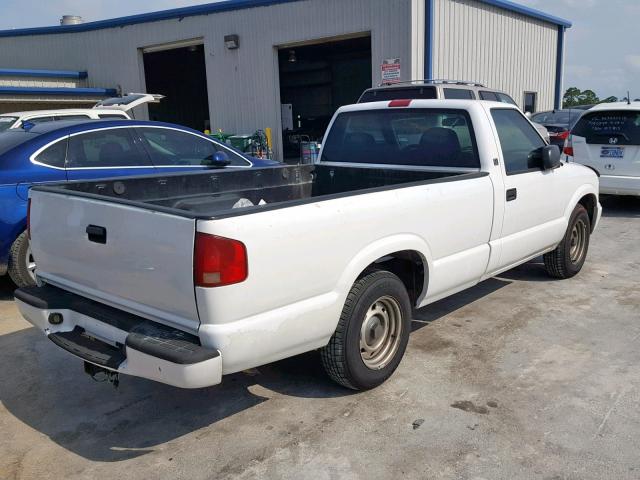 1GTCS14X138197576 - 2003 GMC SONOMA WHITE photo 4