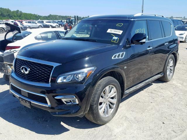 JN8AZ2NF8H9642688 - 2017 INFINITI QX80 BASE BLACK photo 2