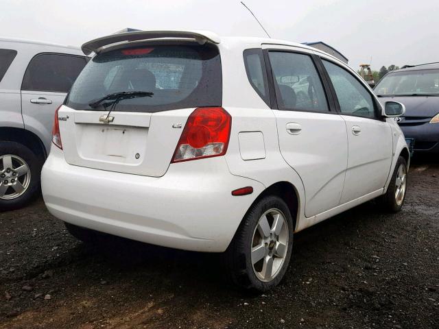 KL1TD666X8B072668 - 2008 CHEVROLET AVEO BASE Ақ фото 4