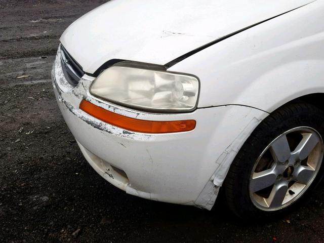 KL1TD666X8B072668 - 2008 CHEVROLET AVEO BASE Ақ фото 9