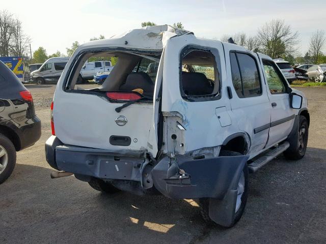 5N1ED28T32C545496 - 2002 NISSAN XTERRA XE WHITE photo 4