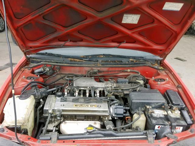 JT2AE09EXP0002684 - 1993 TOYOTA COROLLA LE RED photo 7