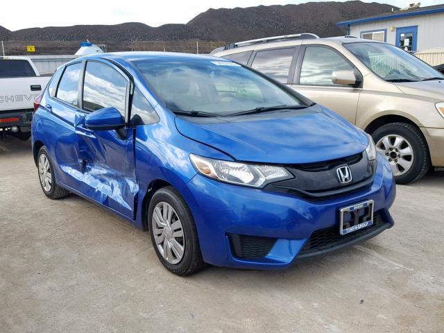 3HGGK5H57FM709456 - 2015 HONDA FIT LX BLUE photo 1